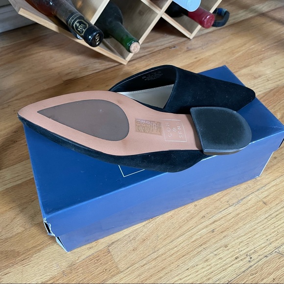 SALE Com & Sens Black suede mules — NEW in box - Picture 2 of 5